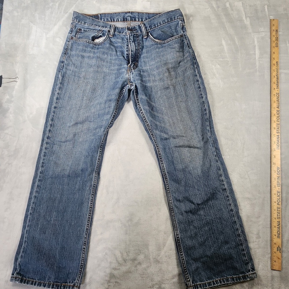 Levis 559 Jeans Mens 36x30 Fit 34x30 Loose Straight Blue Denim Pants Medium USA